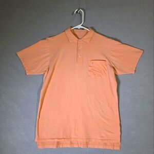 B Draddy Mens Peach Color Liam Performance Golf Polo Size Small
